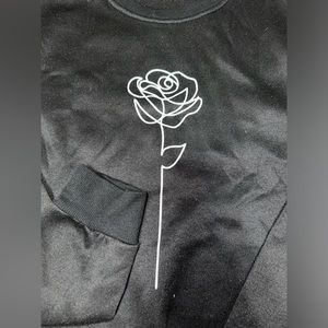 Unisex flower sweater